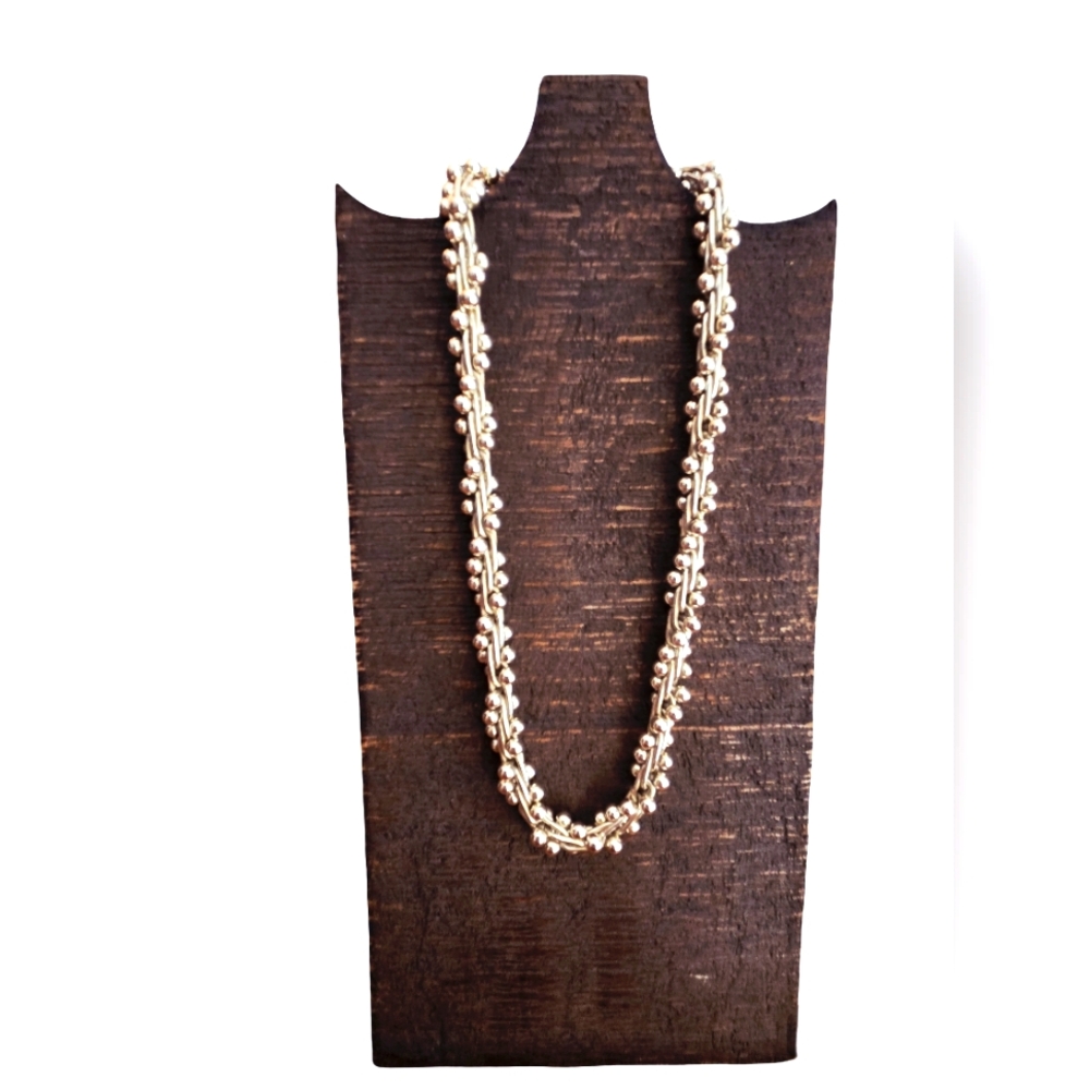 Timeless Mexico 925 Silver DNA Necklace with Polished Finish.